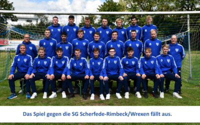 FC Blau-Weiß Weser (H1) – SG Scherfede-R./W. … fällt aus!
