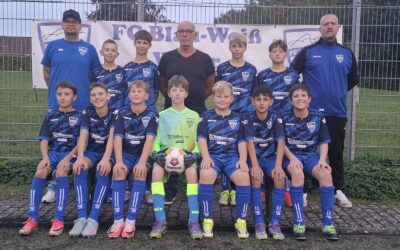 Neue Trikots für die D2-Jugend des FC Blau-Weiß Weser